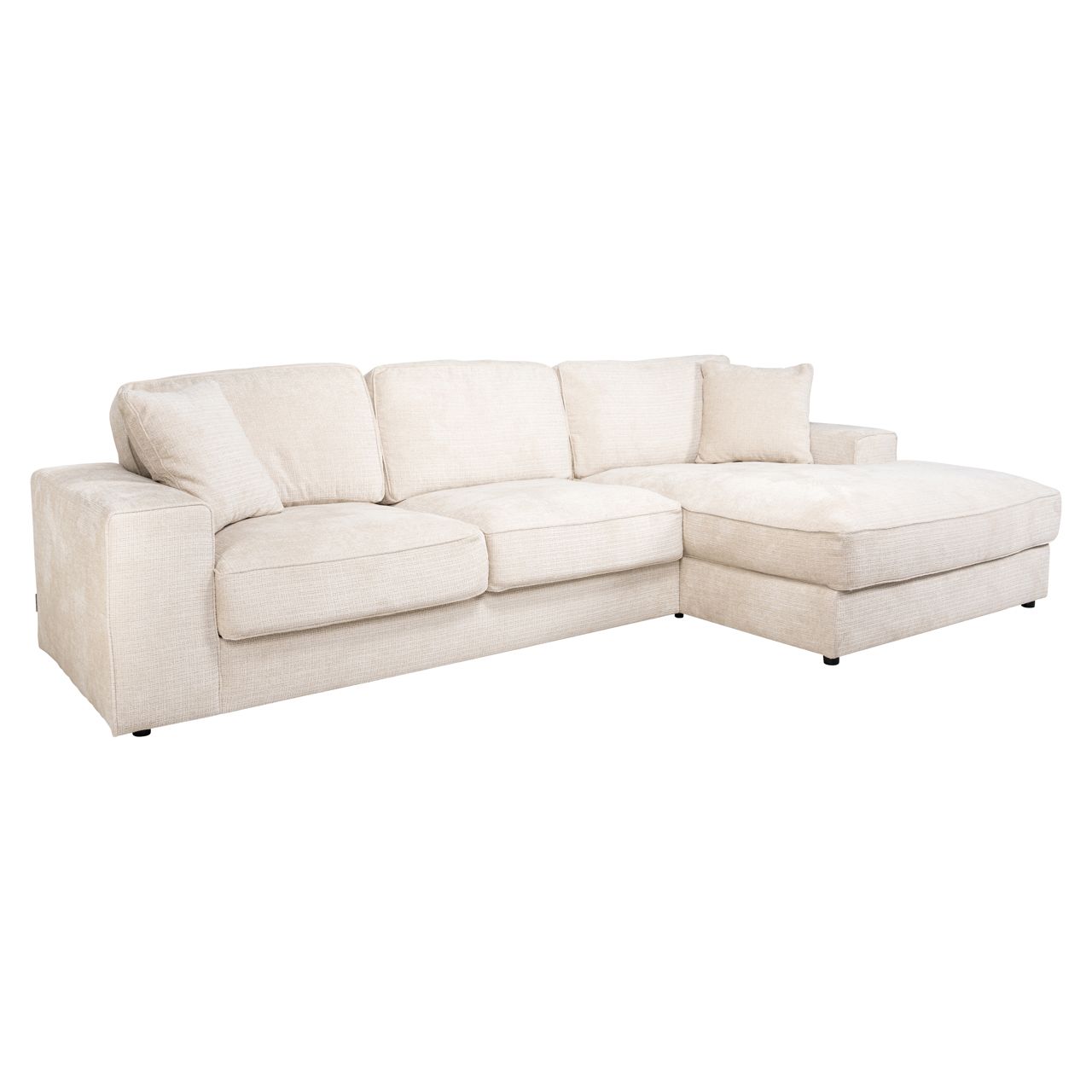 Santos Sofa – Niagara Beige (2.5-Seater + Lounge Right)