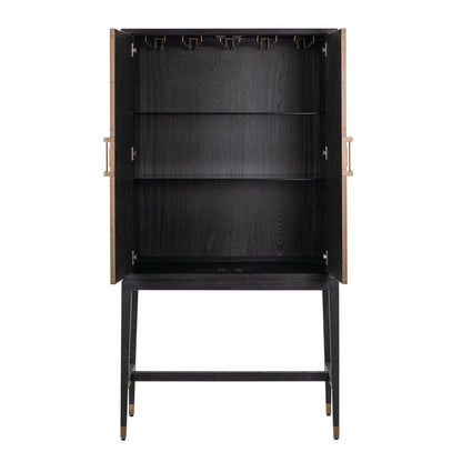 Bloomville Bar Cabinet Gold