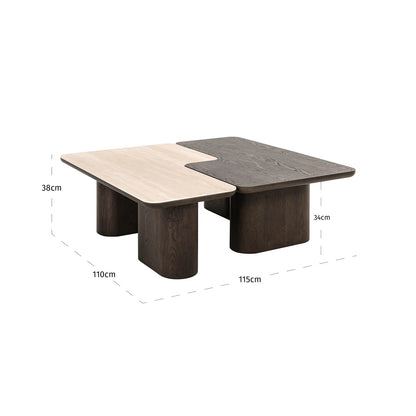 Nando Brown Coffee Table (Set of 2)
