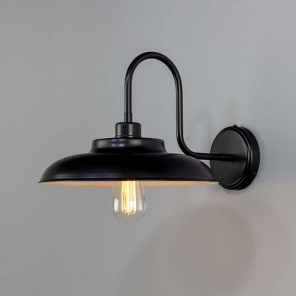 Telal Industrial Brass Factory Swan Neck Wall Light 32cm