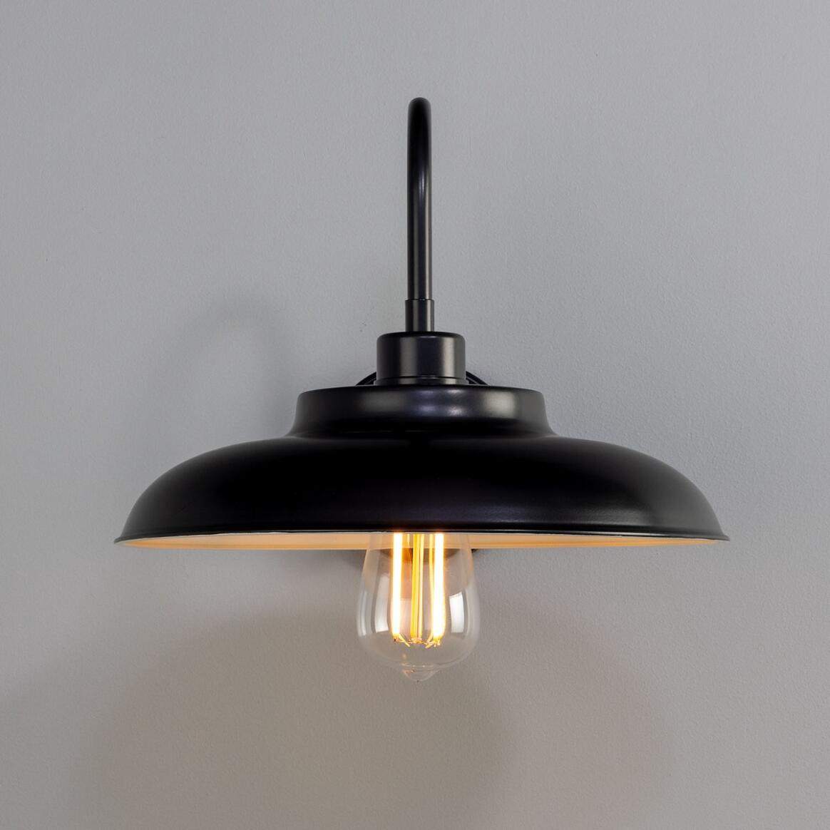 Telal Industrial Brass Factory Swan Neck Wall Light 32cm