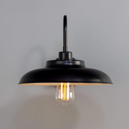 Telal Industrial Brass Factory Swan Neck Wall Light 32cm