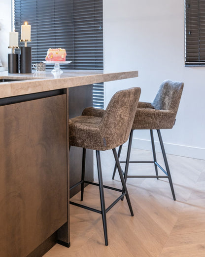 Linsey Khaki Bar Stool (Set of 2)