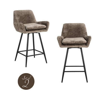 Linsey Khaki Bar Stool (Set of 2)