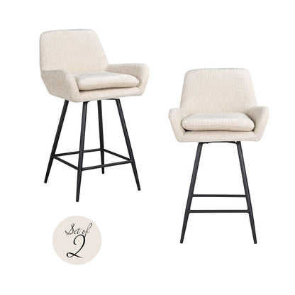 Linsey Khaki Bar Stool (Set of 2)