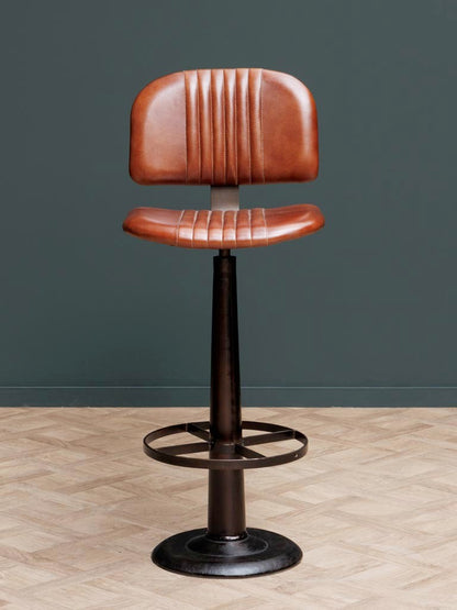 Cleveland Leather Bar Stool