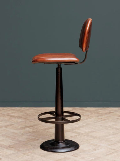 Cleveland Leather Bar Stool