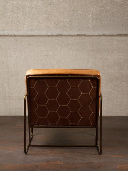 Makine Armchair with Square Armrests