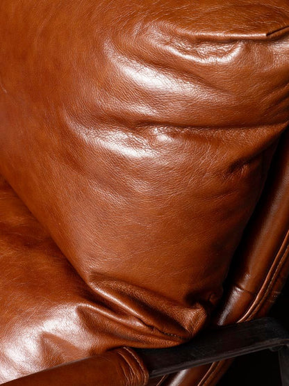 Homy Brown Leather Armchair