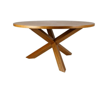 Round Lofte Table Natural Elm Wood