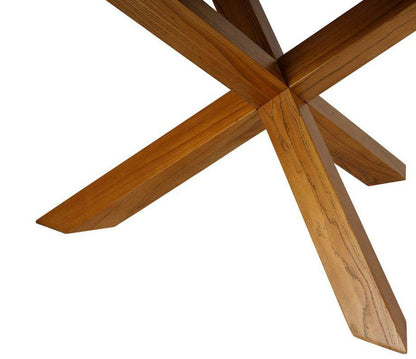 Round Lofte Table Natural Elm Wood