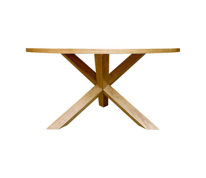 Round Lofte Table Natural Elm Wood