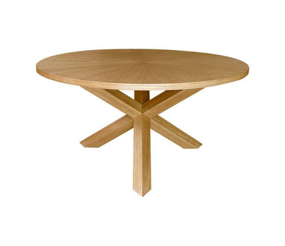 Round Lofte Table Natural Elm Wood