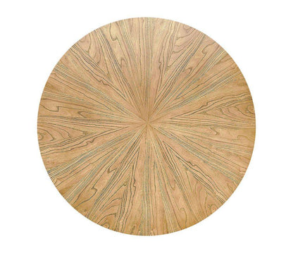 Round Lofte Table Natural Elm Wood