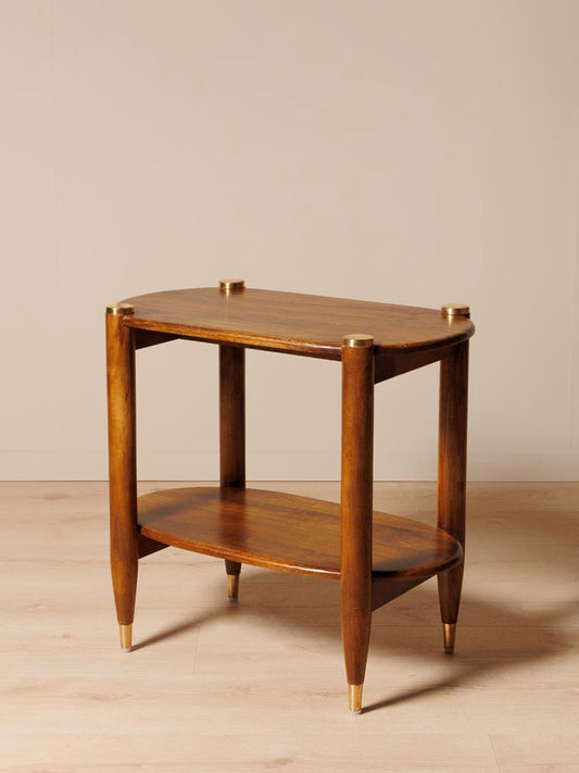 Side table brass details Elanza