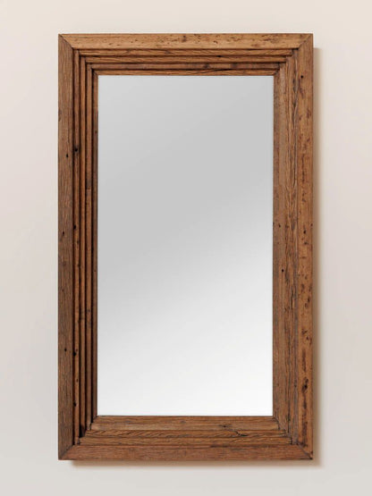 Asturias Large Recycled Wood Mirror