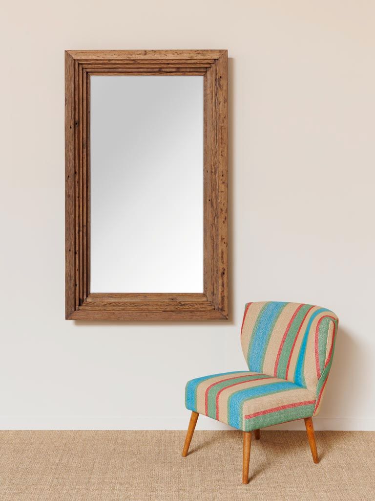 Asturias Large Recycled Wood Mirror