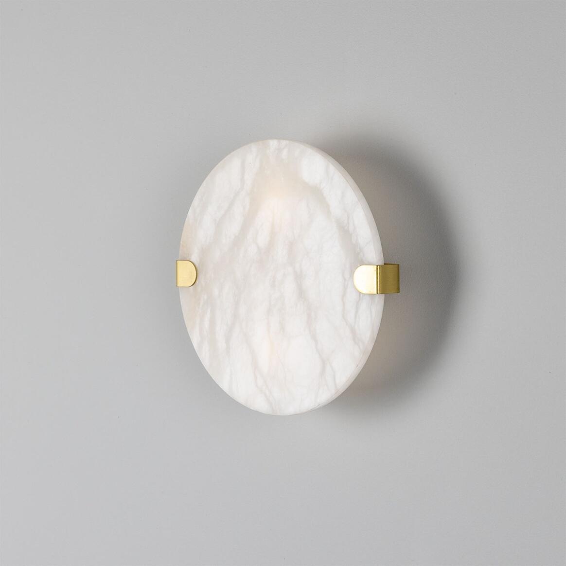 Dundee Circular Alabaster Wall Light