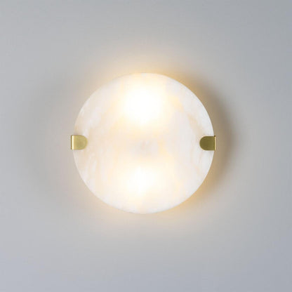 Dundee Circular Alabaster Wall Light
