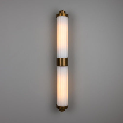 Double Louise Opal Glass Bathroom Wall Light 88cm