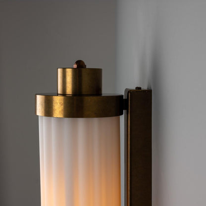 Double Louise Opal Glass Bathroom Wall Light 88cm