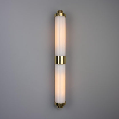 Double Louise Opal Glass Bathroom Wall Light 88cm