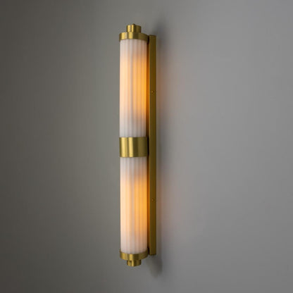Double Louise Opal Glass Bathroom Wall Light 88cm