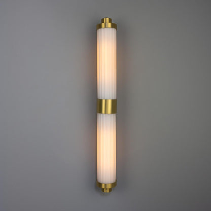 Double Louise Opal Glass Bathroom Wall Light 88cm