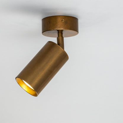 Evanston Directional Brass Ceiling Spotlight 20cm IP20