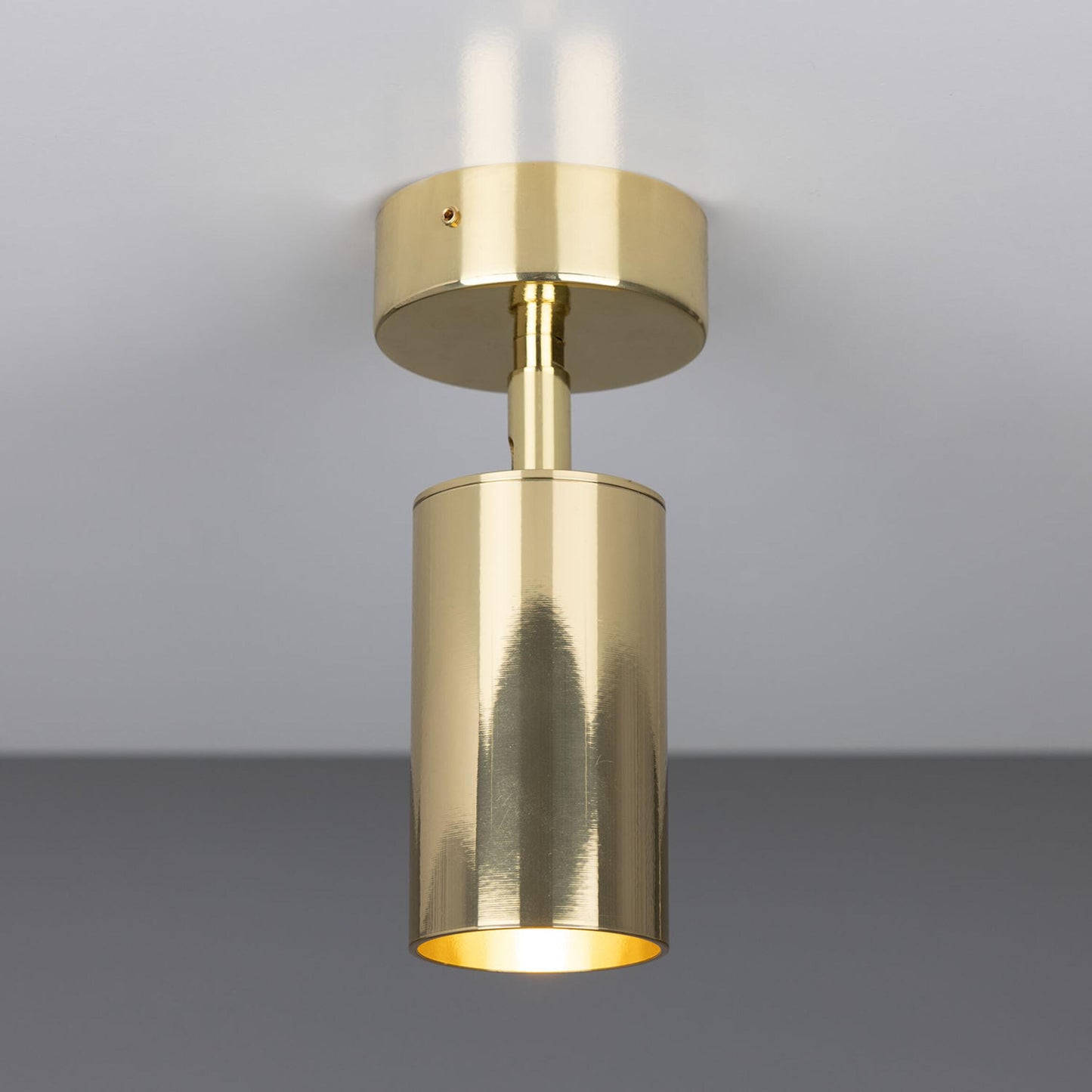 Evanston Directional Brass Ceiling Spotlight 20cm IP20