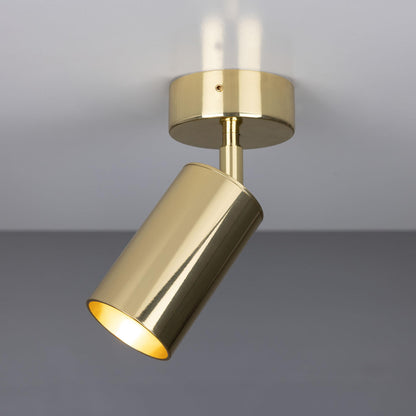 Evanston Directional Brass Ceiling Spotlight 20cm IP20