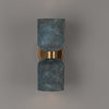 Sakura Blue Earth Double Ceramic and Brass Wall Light 31cm IP20