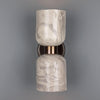 Sakura Marbled Ceramic and Brass Double Wall Light 31cm IP20