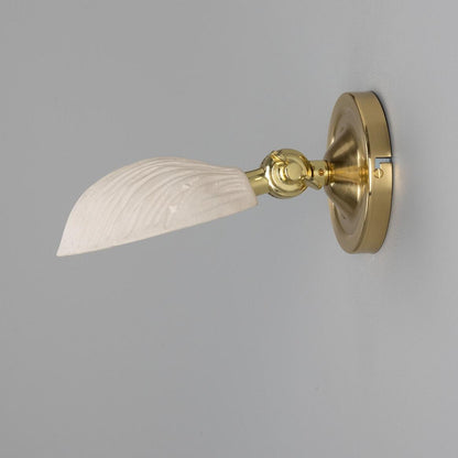Coco Adjustable Ceramic Wall Light, Matte White Striped 10.5cm IP20