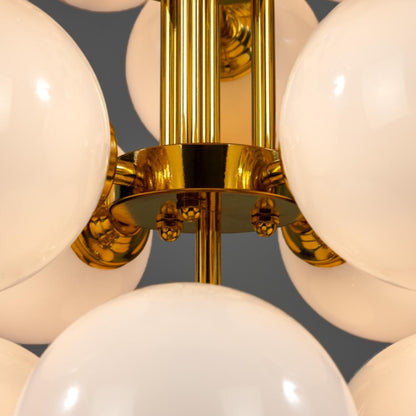 Merlot Grape Glass Cluster Chandelier 102cm