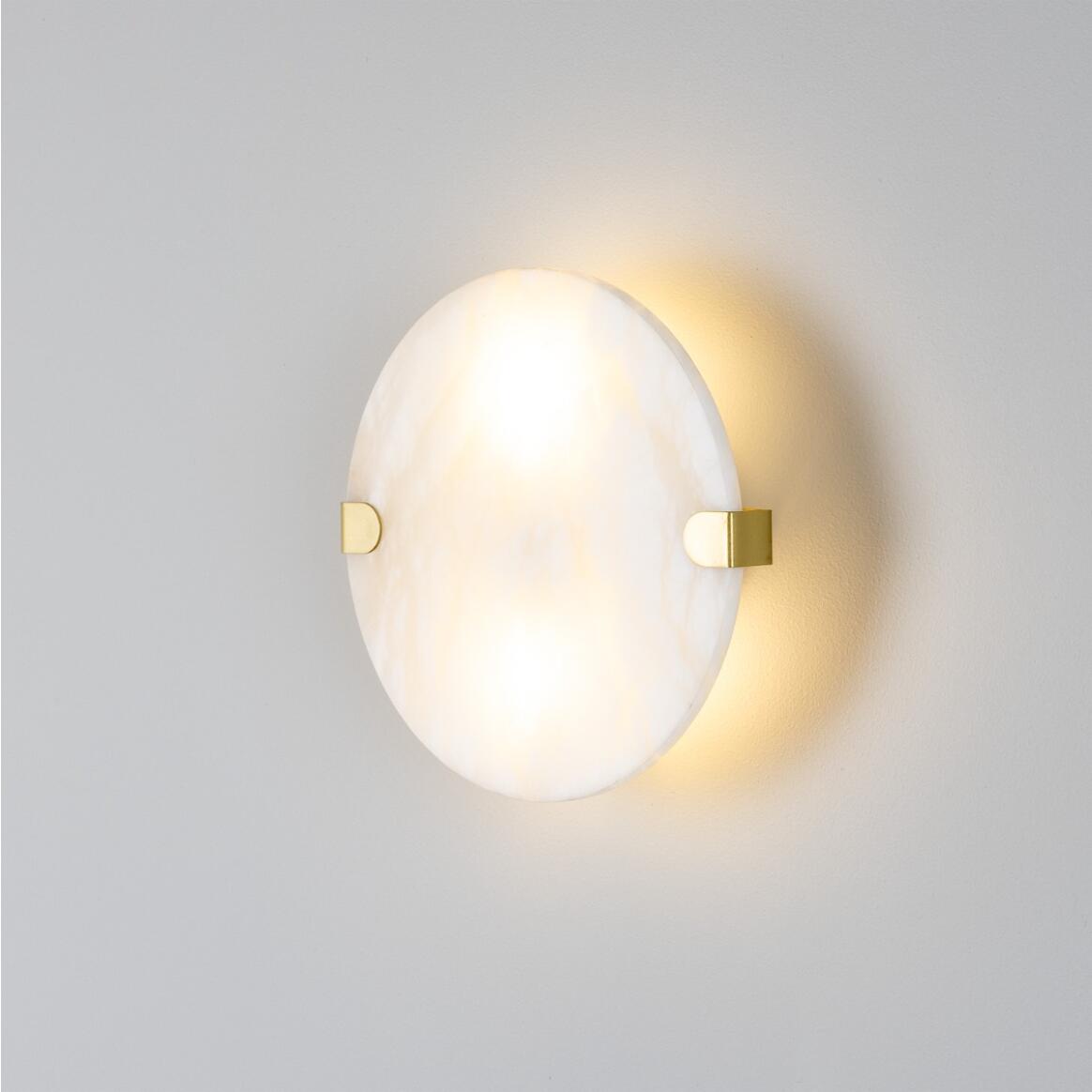 Dundee Circular Alabaster Wall Light