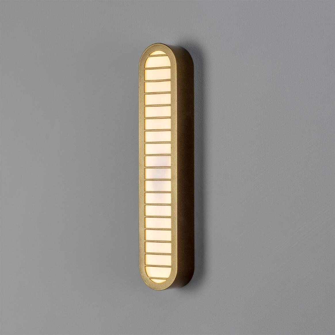 Durban LED Vertical Grille Wall Light 40cm