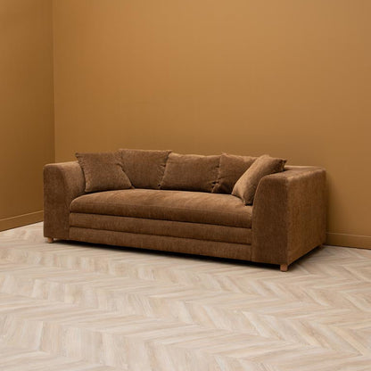 Castano Brown Sofa 3 Seater