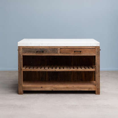 White Marble Greta Kitchen Counter