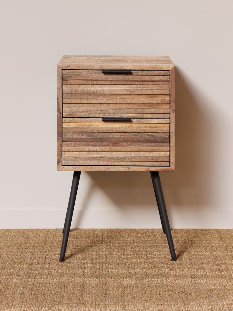 Pocket 2-Drawer Bedside Table