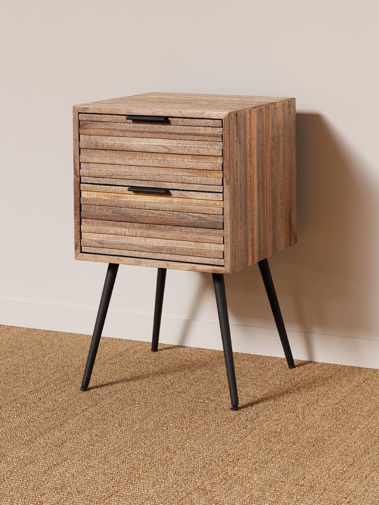 Pocket 2-Drawer Bedside Table