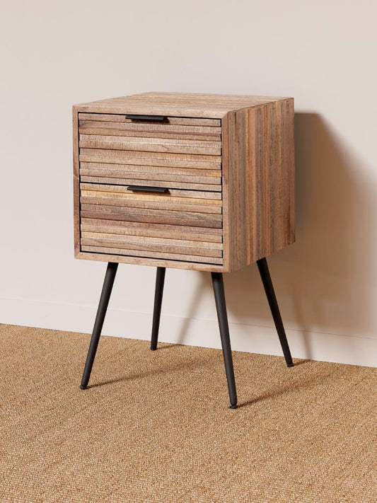 Pocket 2-Drawer Bedside Table