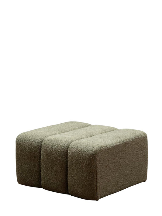 Pouf green curl Nasrine