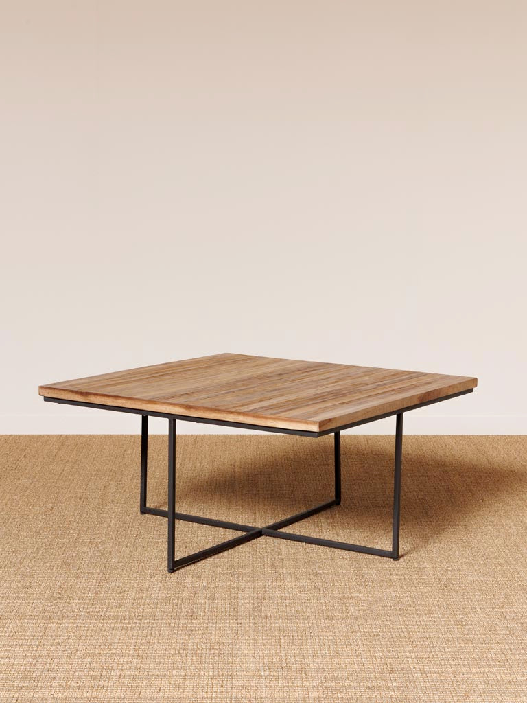 Coffee Table with 4 Stools Pocket