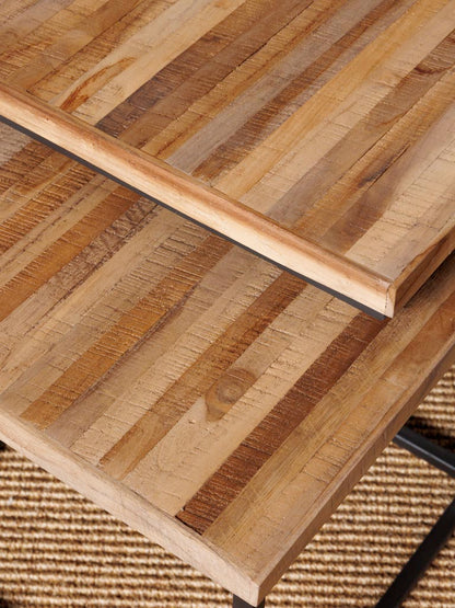 Coffee Table with 4 Stools Pocket