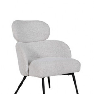 Solas Accent Chair - Ivory / Rust