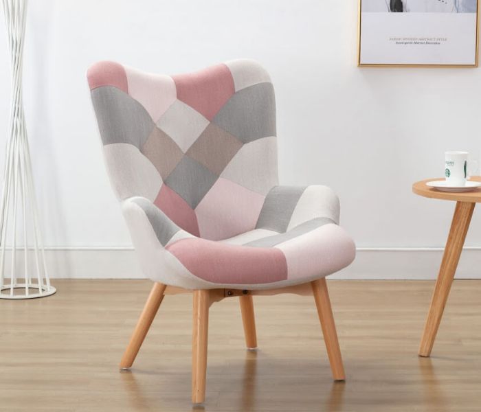 Pink patchwork chair clearance