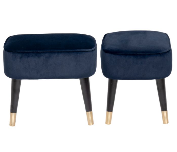Jude Navy Footstool