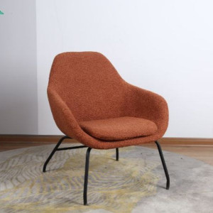 Moby Rust Boucle Accent Chair