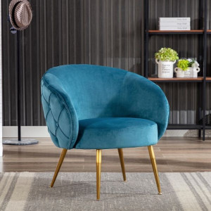 Monica Federal Blue Accent Chair